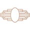 Ekena Millwork Elizabeth Wood Fretwork Prcd Ceiling Medallion, Cherry, 32"W x 16"H x 8 3/4"IW x 15 1/8"IH x 3/8"T CMWP32X16X0375EBCH - alternate 2